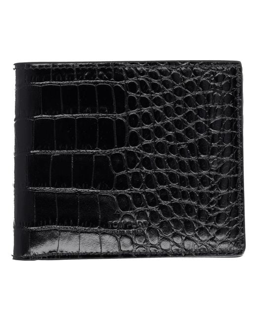Tom Ford Black "Bi-Fold" Wallet for men