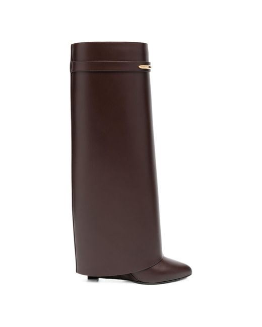 Givenchy Brown Shark Pinch Boots