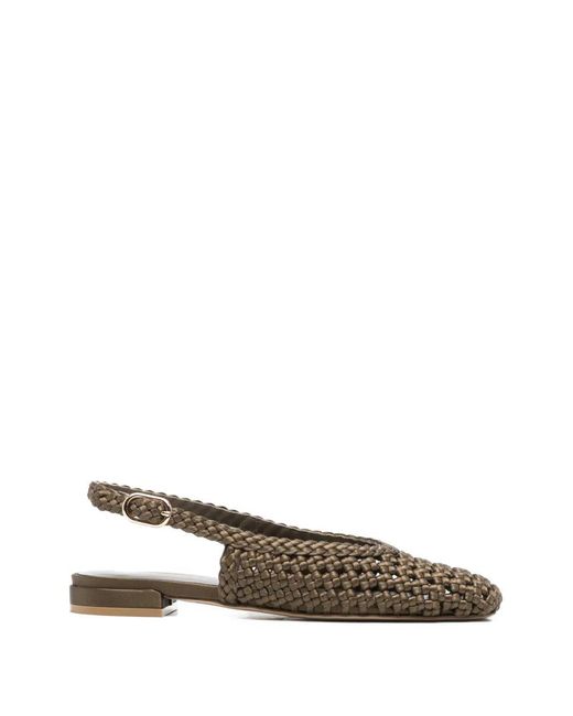 Women's Green "Marina" Flat Sling Back