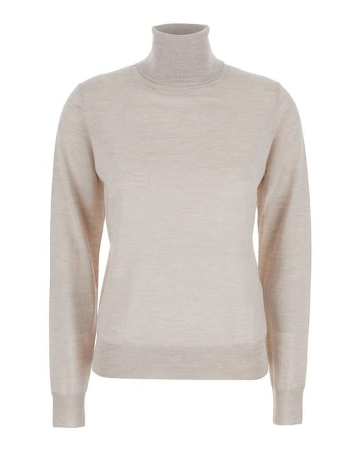 P.A.R.O.S.H. White Turtleneck Sweater
