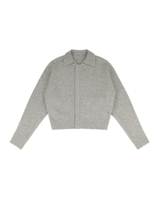Entire studios Gray Front Zip Closure Jacket for men