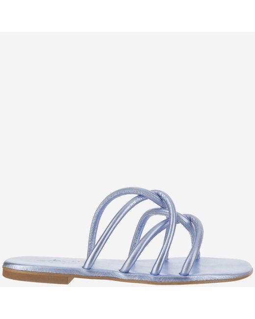 Kima Blue Leather Sandals