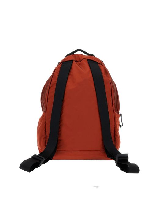 Stone Island Red Polyurethane Polyamide Backpack for men