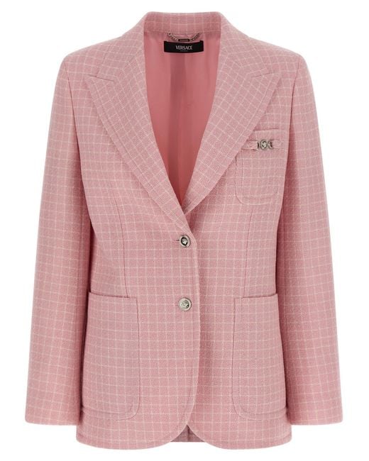 Versace Pink Blazer Check