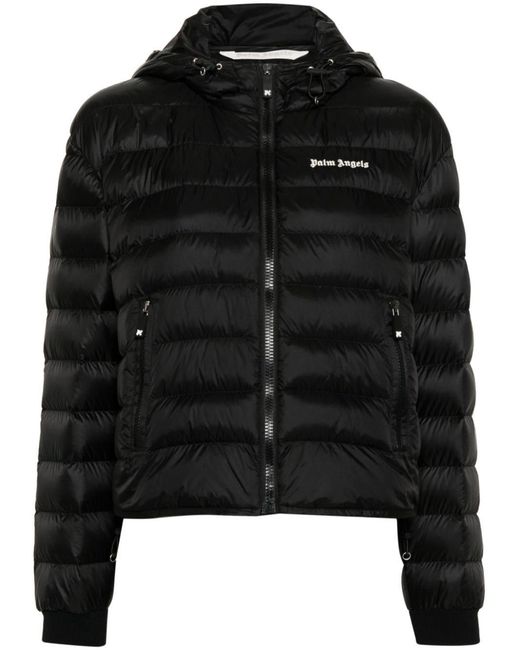 Palm Angels Black Down Jackets