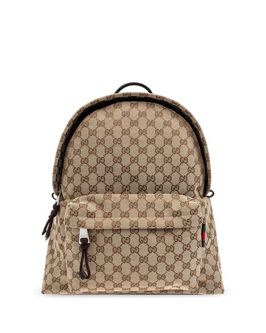 Gucci Brown Gg Backpack