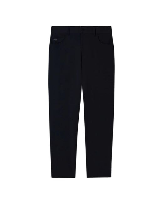 Emporio Armani Black Polyamide Elastane Pockets Pants