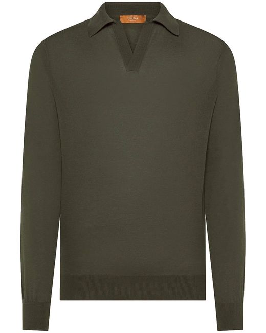 Polo di Cruna in Green da Uomo