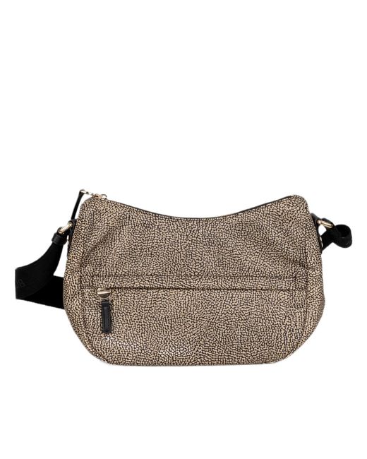 Borsa A Spalla Luna Small di Borbonese in Gray