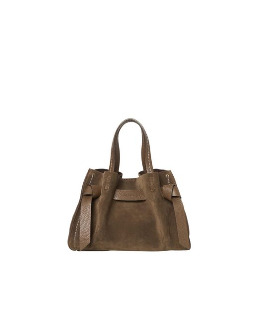 Borsa Camoscio di VISONA in Brown