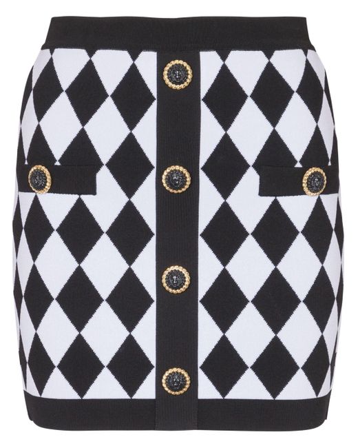 Gonna di Balmain in Black