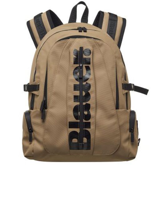 Coated Backpack di Blauer in Brown da Uomo