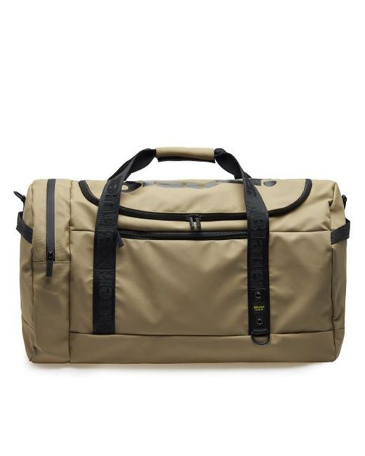 Coated Duffle Bag di Blauer in Brown da Uomo