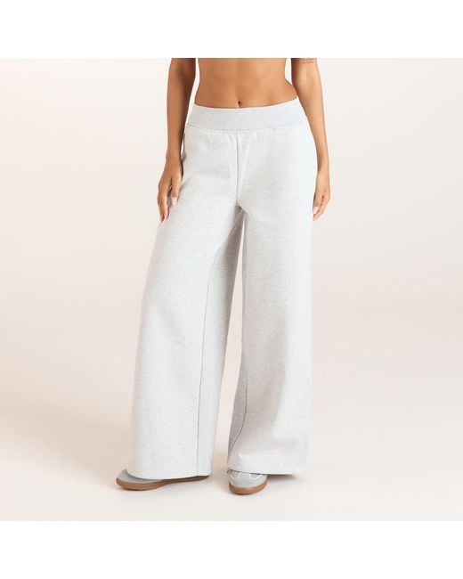 Lounge White Straight-Leg Joggers