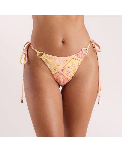Lounge Celestial Tie-Side Bikini String in het Brown