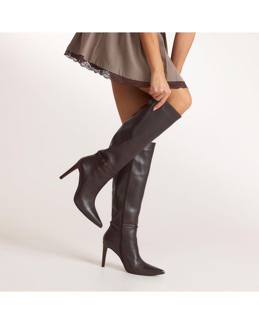 Lounge Natural Juni Knee-High Leather Boots