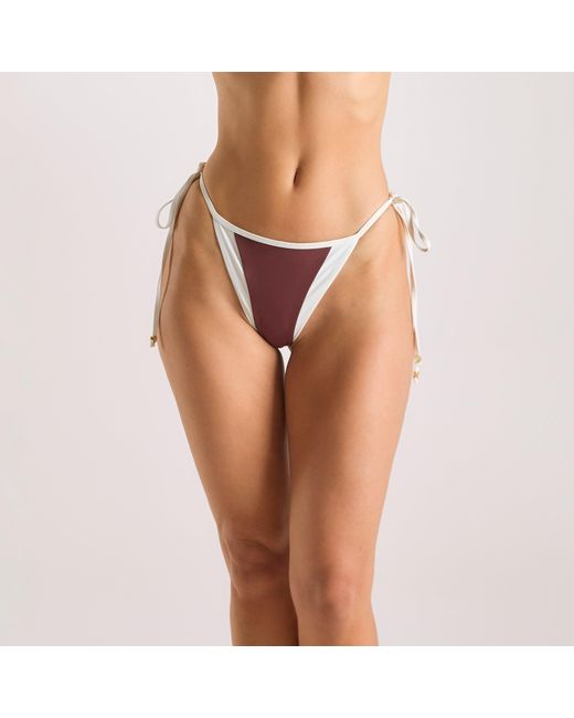 Lounge Brown Monaco Tie-Side Bikini-String
