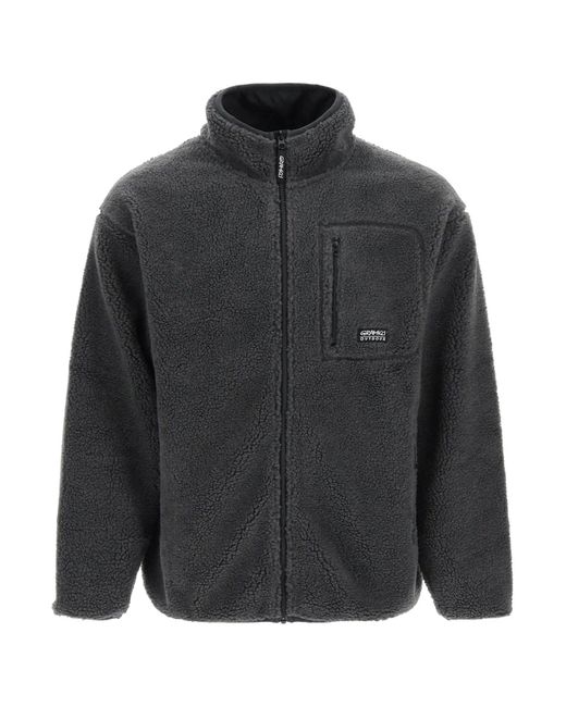 Gramicci Sherpa Fleece Jacket Grey in Black for Men | Lyst
