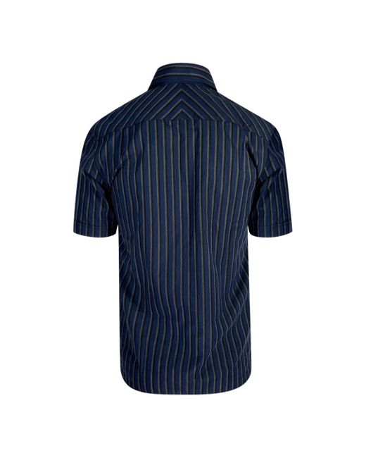 Dijk buste hek Fred Perry Navy Blue M1579 608 Casual Shirt for Men | Lyst