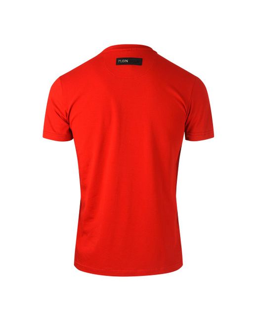 Philipp Plein Tips109it 52 Red T-shirt for Men | Lyst