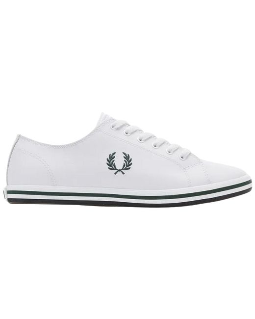 Fred Perry Kingston Leather B7163 100 White Trainers for Men | Lyst UK