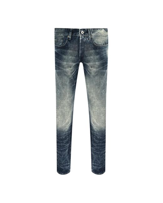 G-Star RAW 3301 Straight Tapered Hydrite Lead Blue Jeans for Men | Lyst