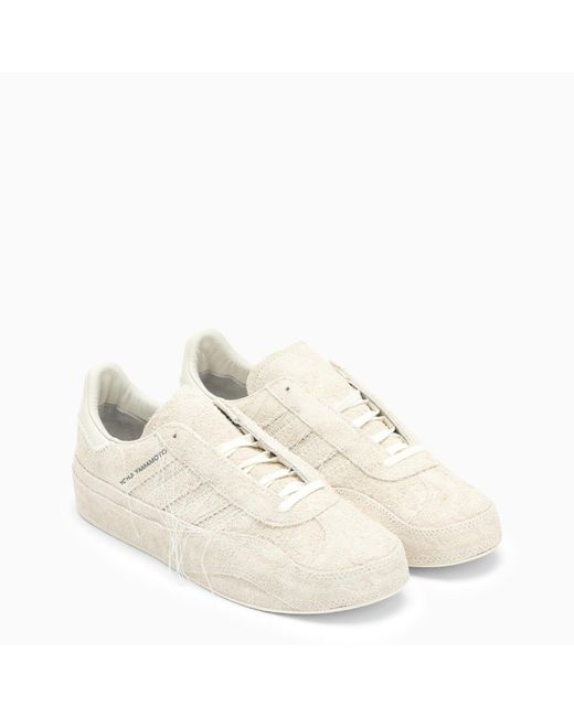 Y-3 Gazelle Suede Trainers in Natural for Men | Lyst