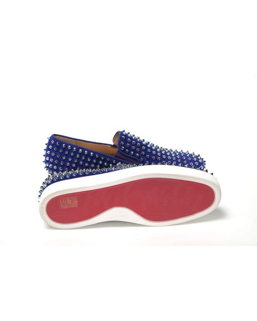 Christian louboutin roller store boat blue