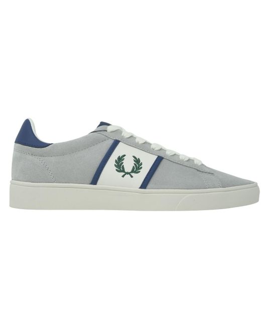 Fred Perry B9156 681 Mens Grey Trainers in Blue for Men | Lyst