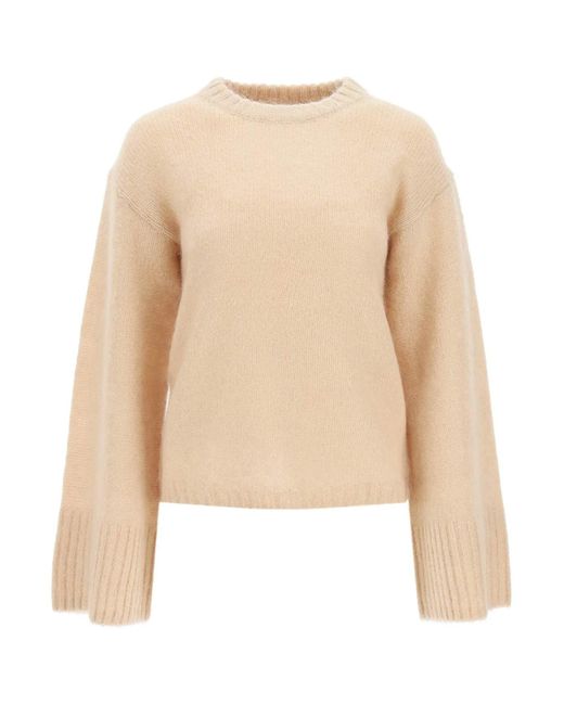 By Malene Birger 'cierra' Wool And Mohair Sweater Beige Wool in Natural ...