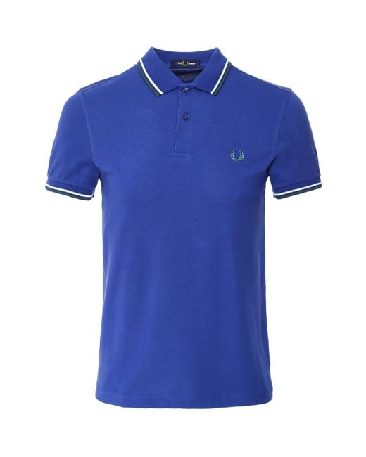 Fred Perry M3600 L33 Blue Polo Shirt for Men | Lyst