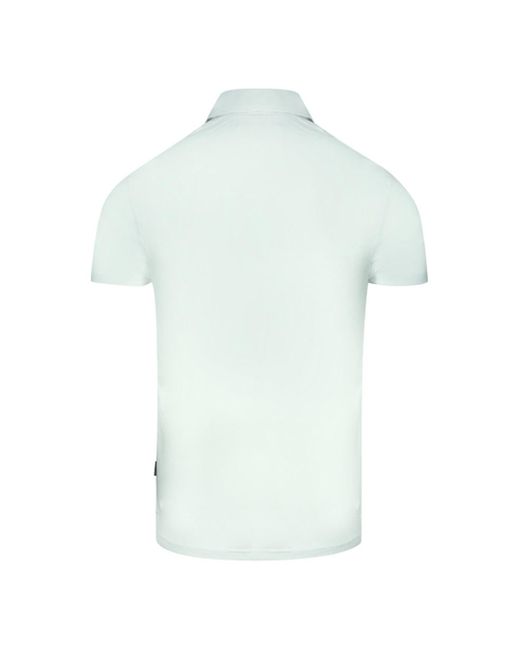 Aquascutum Aldis Crest Block Logo White Polo Shirt for Men | Lyst