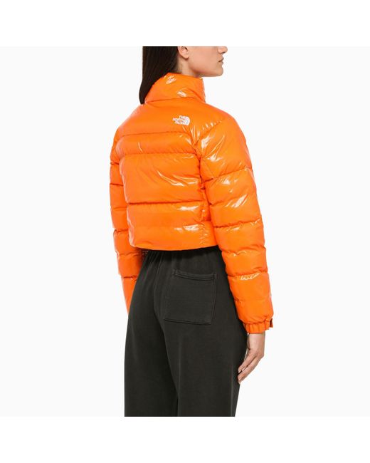 north face nuptse shiny