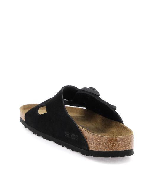 Birkenstock Arizona Mules Soft Footbed in Black for Men | Lyst