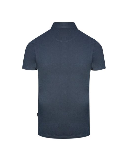 Aquascutum Signature Logo Navy Blue Polo Shirt for Men | Lyst