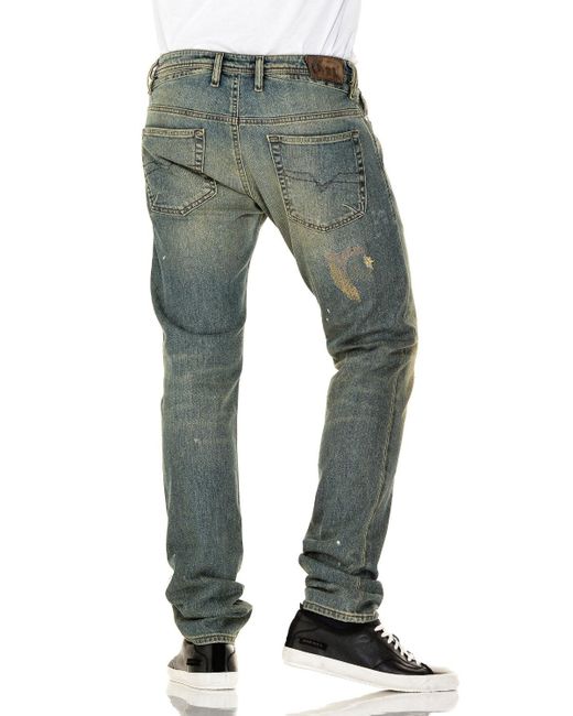 DIESEL Shioner 0881l Jeans Denim in Green for Men | Lyst