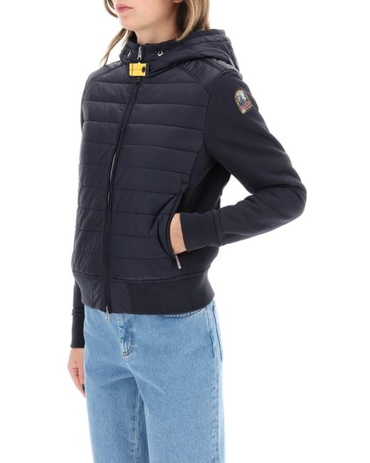 Parajumpers Caelie Hybrid Jacket in Blue Lyst