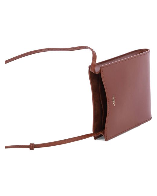 A.P.C. Jamie Pouch in Brown | Lyst