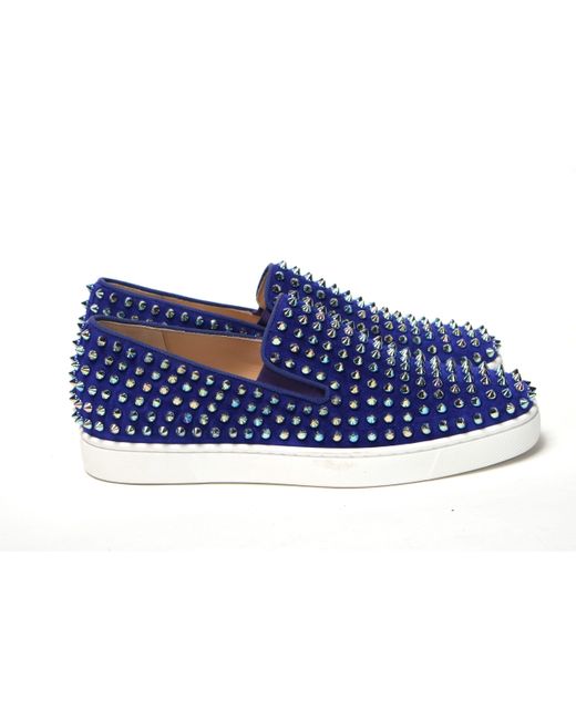 Christian louboutin shop roller boat blue