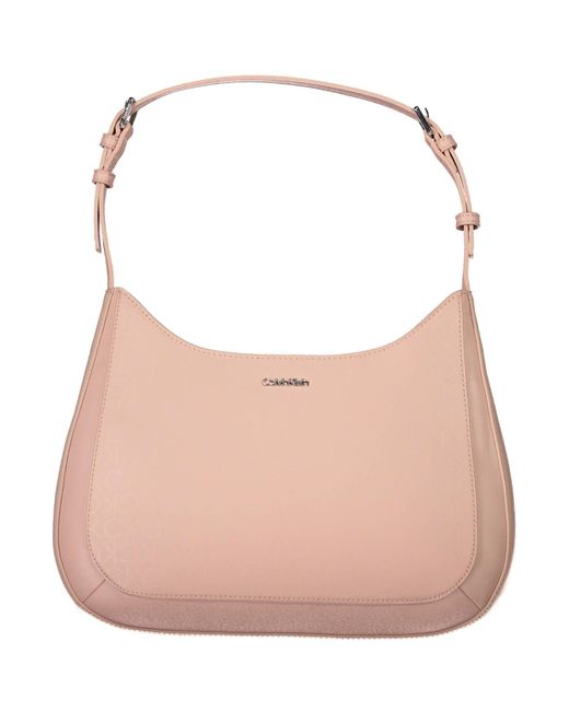 Calvin Klein Polyester Handbag in Pink | Lyst