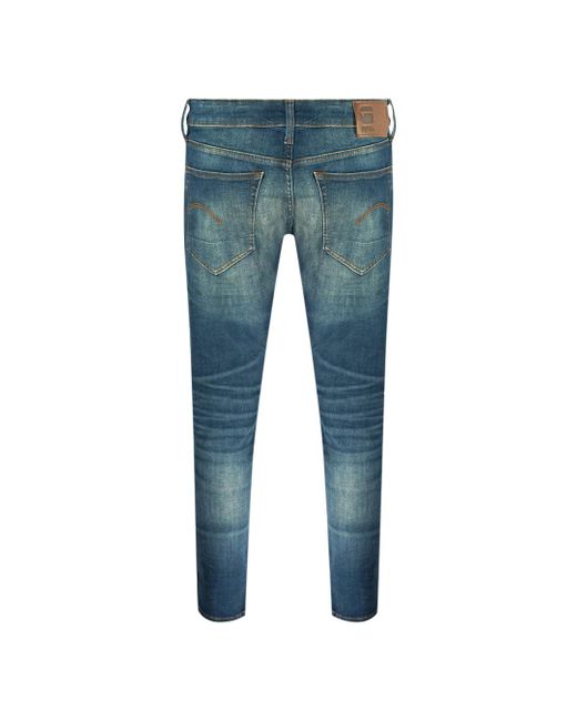 G-Star RAW 3301 Slim Blue Jeans for Men | Lyst