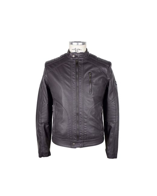 YesZee Gray Polyurethane Jacket for Men Lyst