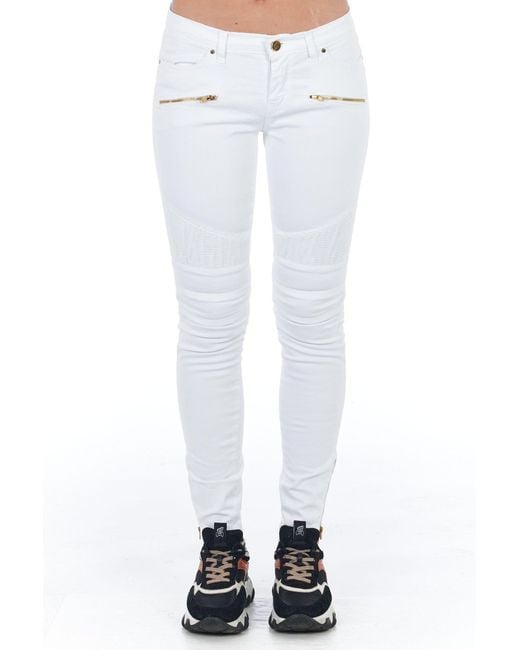 Frankie Morello Woptical Jeans & Pant in White | Lyst