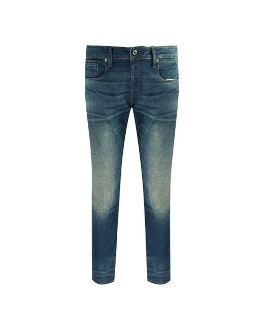G-Star RAW 3301 Slim Blue Jeans for Men | Lyst
