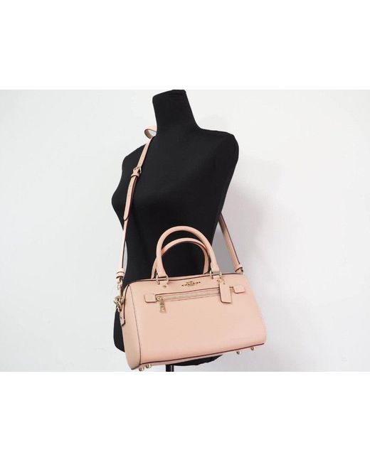 COACH (79946) Rowan Faded Blush Medium Satchel Crossbody Bag in Black | Lyst COACH (79946) Rowan Faded Blush Medium Satchel Crossbody Bag in Black | Lyst