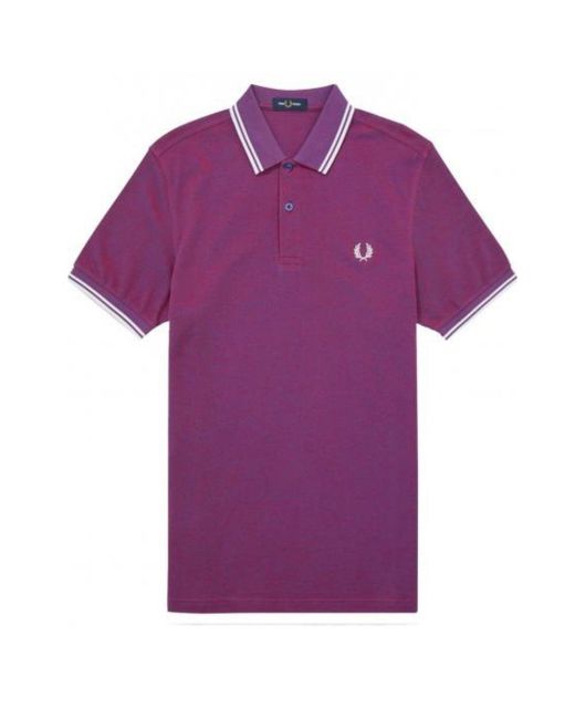 Fred Perry M3600 K72 Purple Polo Shirt for Men | Lyst UK