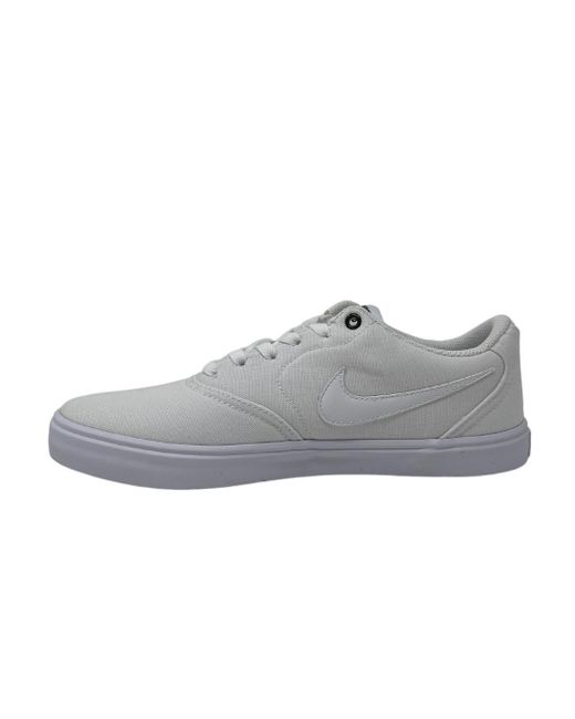 Klik Kikker boeren Nike Sb Check Solar Cnvs 843896 110 White Trainers in Gray for Men | Lyst