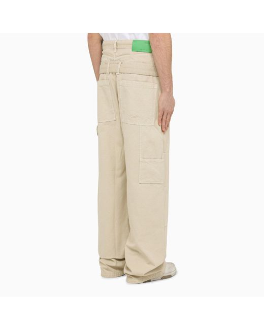 White Extreme Baggy Shell Cargo Trousers  PrettyLittleThing KSA