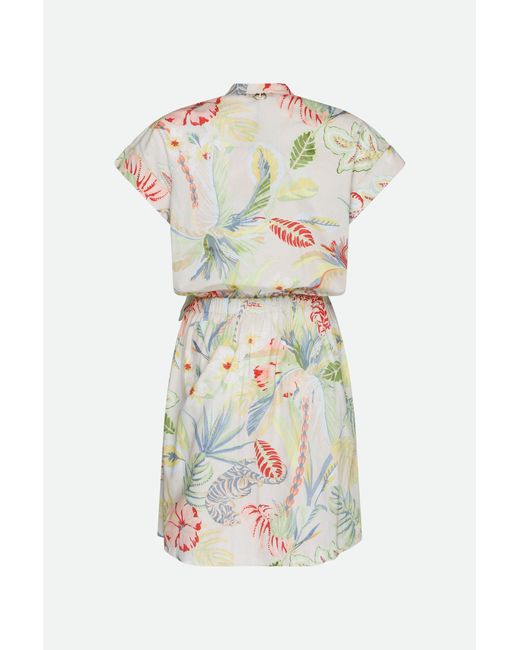 Abito Floreale Multicolore di Twinset in White