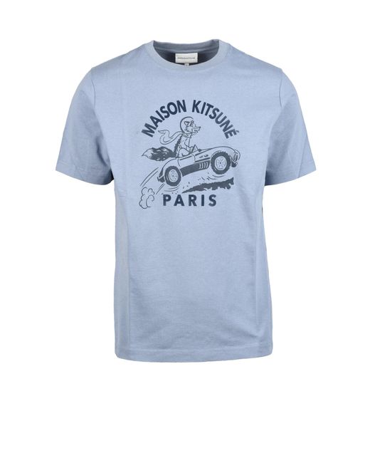 Tshirt di Maison Kitsuné in Blue da Uomo